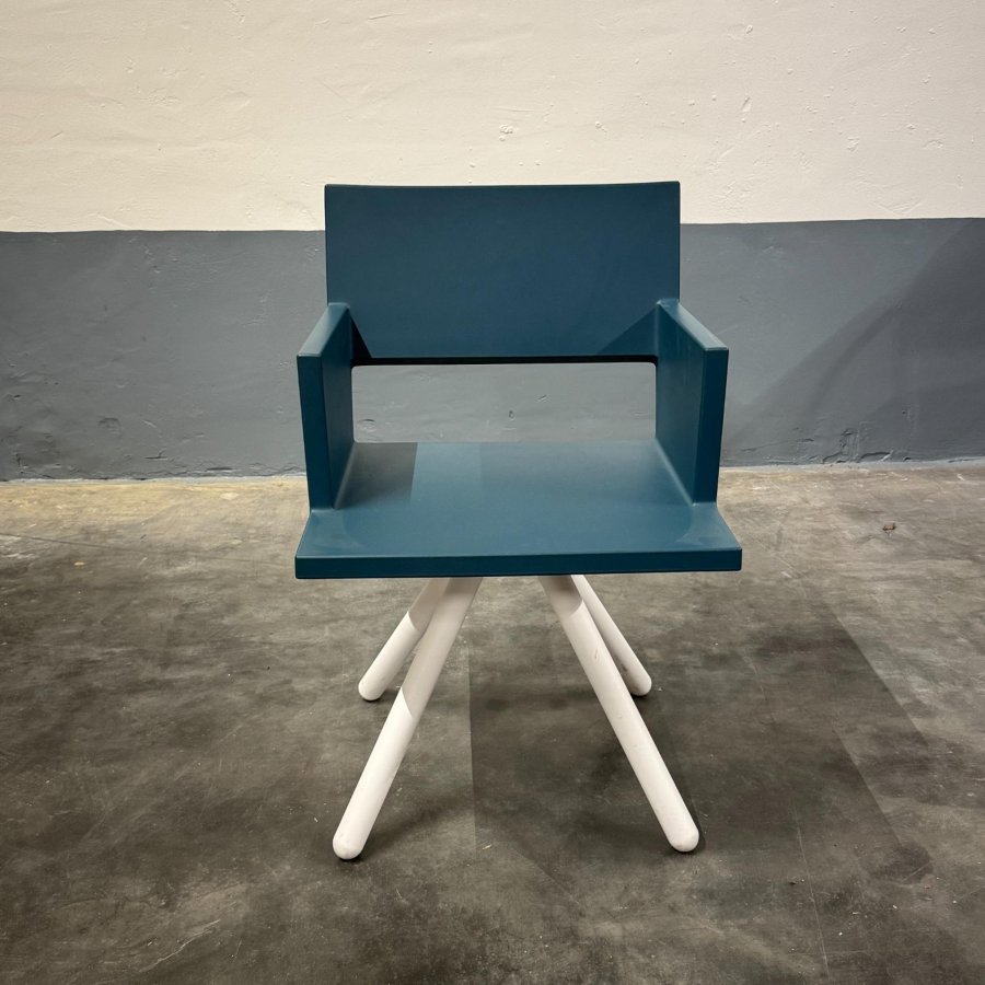 Tweedehands Jesse Visser L.A.F. Oblique Chair – Blauw, Rubber en Staal - Afbeelding 3