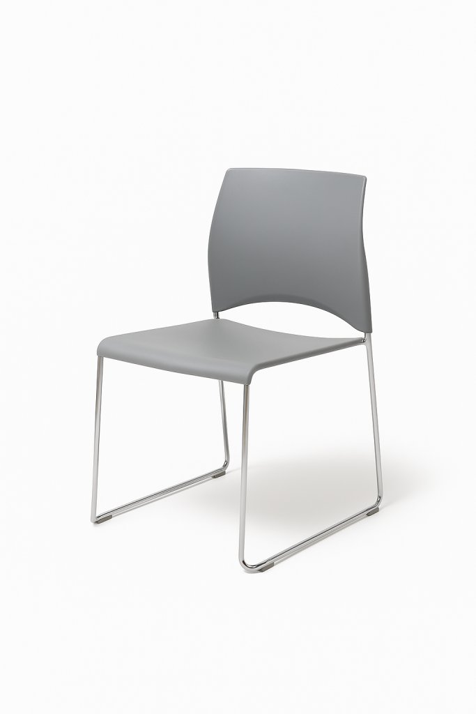 weedehands kantinestoel sting grijs