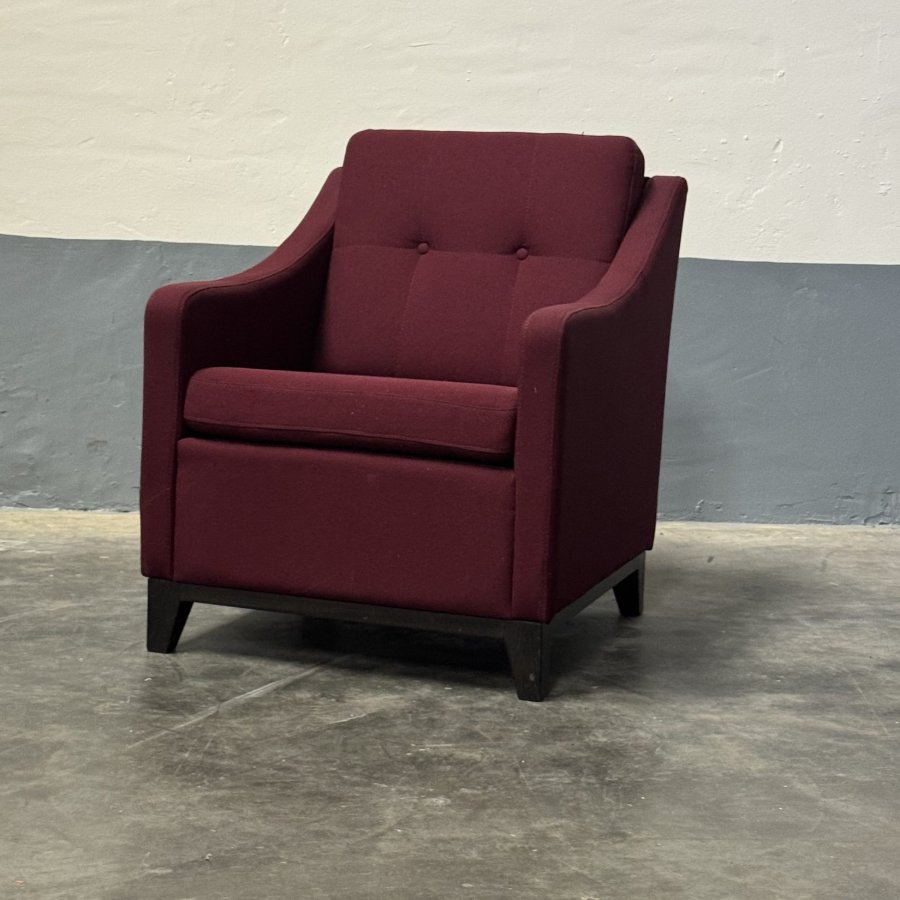 Tweedehands Satelliet fauteuil donkerpaars – stijlvol comfort - Afbeelding 3