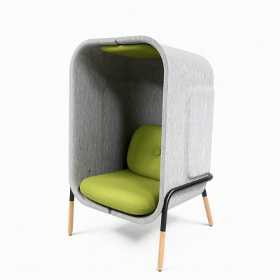 Tweedehands bel Fauteuil – De Vorm Bel – Grijs / Groen