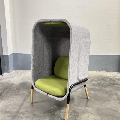 Tweedehands bel Fauteuil – De Vorm Bel – Grijs / Groen