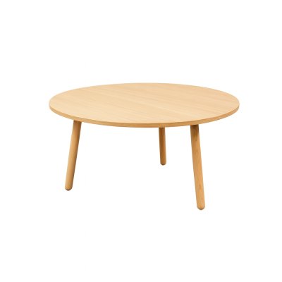 Tweedehands Salontafel – Ø60 cm – Vepa Skeef Small – Licht Eiken