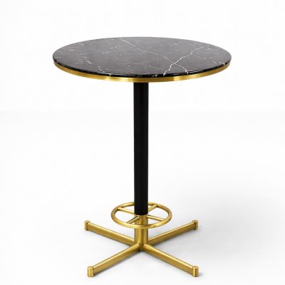 Tweedehands Statafel – Ø 70 x 93 cm – PMP – Zwart