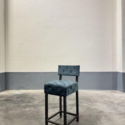 Tweedehands Barkruk – 65 cm – Schatkamer – Blauw