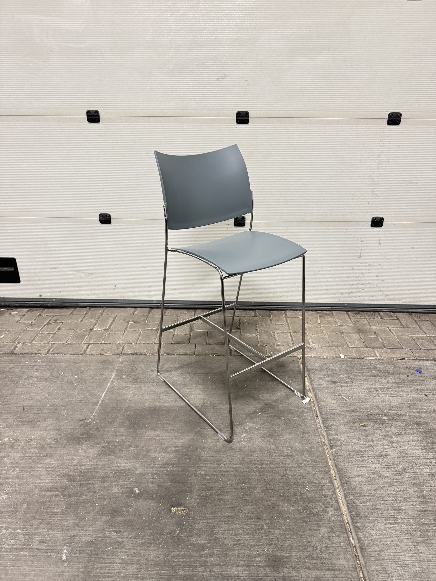 Tweedehands Barkruk – Cassala Curvy – Grijs - Afbeelding 3