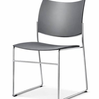 Tweedehands Vergaderstoel – Casala Curvy – Grijs / Chroom