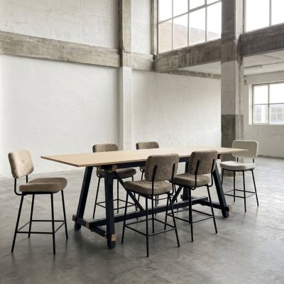 Tweedehands Barset - Vepa Timber / Parker Barkrukken - Beige/Wit