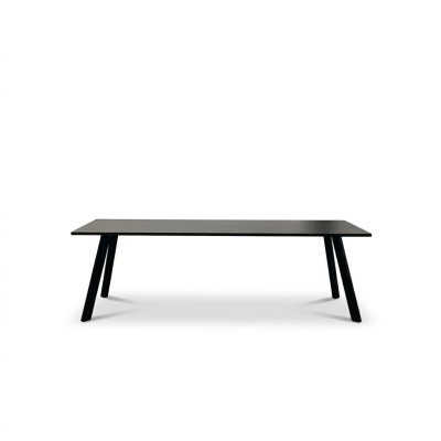 Tweedehands Vergadertafel - 240 x 80 x 75 cm - Robberechts Junto Straight - Zwart