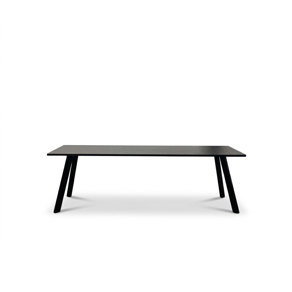 Tweedehands Vergadertafel – 240 x 80 x 75 cm – Robberechts Junto Straight – Zwart