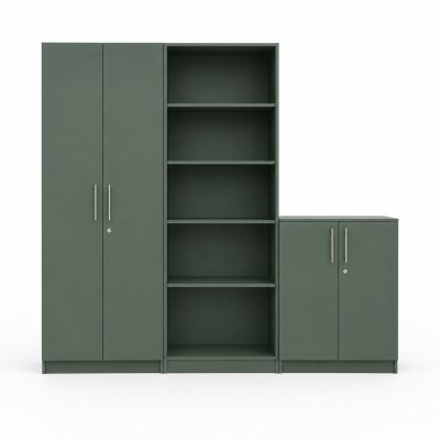 tweedehands Modulaire Opbergkast – Groen