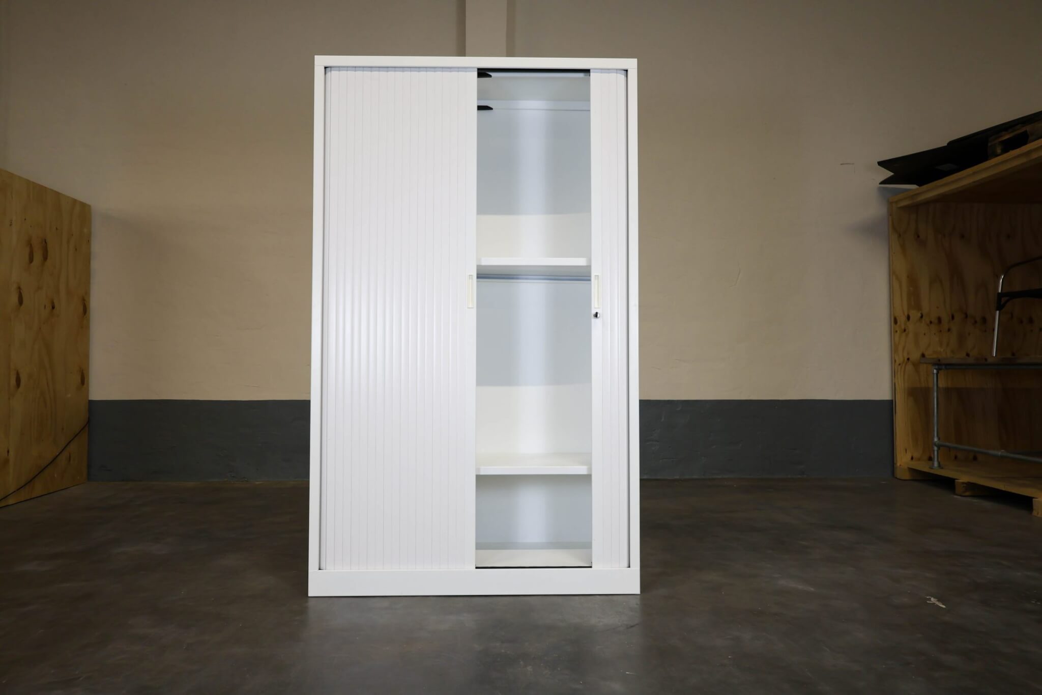 Tweedehands Archiefkast - 120 x 195 x 45 cm - Robberechts - Wit - Afbeelding 3
